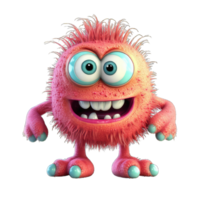 schattig kleurrijk monster buitenaards wezen PNG transparant achtergrond