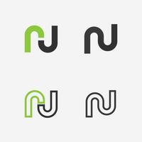 N Letter Logo Template vector