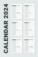 Vector calendar 2024 design ideas
