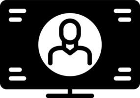 solid icon for user vector