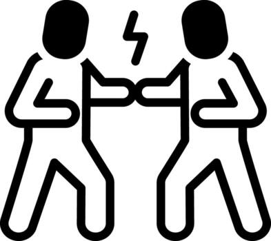 solid icon for enemy vector