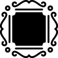 solid icon for frame vector