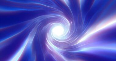 resumen púrpura azul túnel retorcido remolino de cósmico hiperespacio mágico brillante brillante futurista de alta tecnología con difuminar y velocidad efecto antecedentes foto