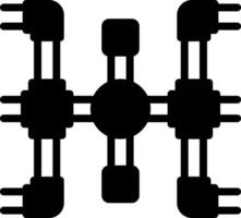 solid icon for pipeline vector