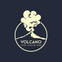 volcano logo vector