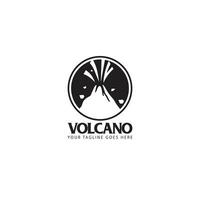 volcán logo vector