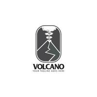 volcán logo vector