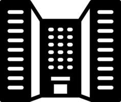 solid icon for institutes vector