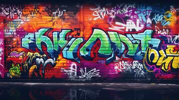 Graffiti Wall Abstract Background photo