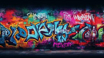 Graffiti Wall Abstract Background photo