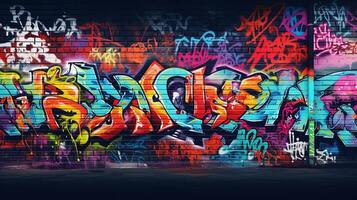 Graffiti Wall Abstract Background photo