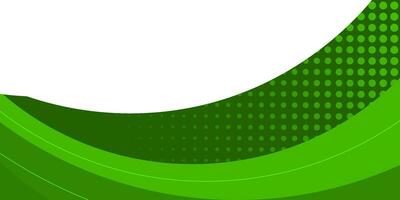 abstract green background with waves and space vector