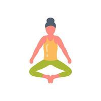 Baddha Konasana Icon in vector. illustration vector