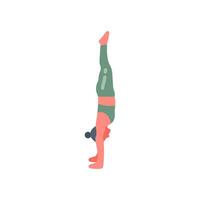 Handstand Pose Icon in vector. illustration vector