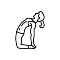 Camel Pose Icon in vector. illustration vector