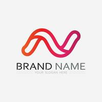 N Letter Logo Template vector