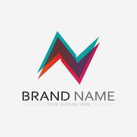 N Letter Logo Template vector