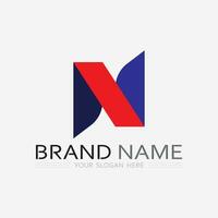 N Letter Logo Template vector