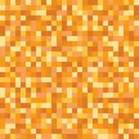 Orange Pixel Pattern or Background vector