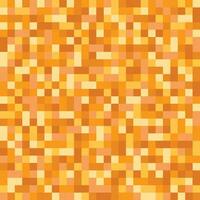 Orange Pixel Pattern or Background vector