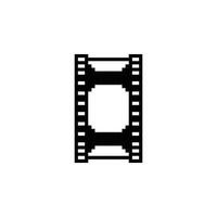película carrete logo icono vector