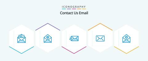 Email 25 Blue icon pack including . email. mail. delete-mail. communication vector