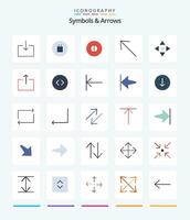 Creative Symbols  Arrows 25 Flat icon pack  Such As enlarge. arrows. up. send. arrow vector