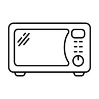 Microwave oven icon. Kitchen appliance icon. Vector illustration.