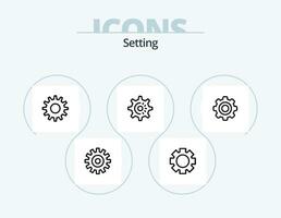 Setting Line Icon Pack 5 Icon Design. . cloud-computing. setting. cloud. setting vector