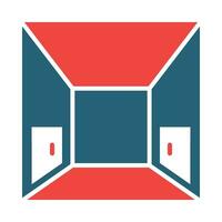 Hallway Vector Glyph Two Color Icon For Personal And Commercial Use.