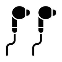 Earphone Vector Glyph Icon For Personal And Commercial Use.