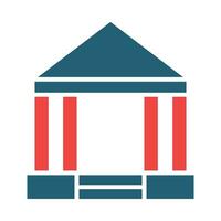 Pavilion Vector Glyph Two Color Icon For Personal And Commercial Use.