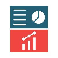 Report Vector Glyph Two Color Icon For Personal And Commercial Use.