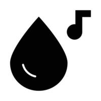 Water Drop Vector Glyph Icon For Personal And Commercial Use.