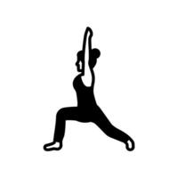 Lunge Pose Icon in vector. illustration vector