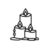 Candles Icon in vector. illustration vector