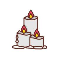 Candles Icon in vector. illustration vector