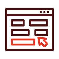 Interface Vector Thick Line Two Color Icons For Personal And Commercial Use.