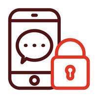 Secure Vector Thick Line Two Color Icons For Personal And Commercial Use.