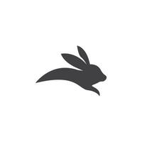 Rabbit logo vector art template illustration