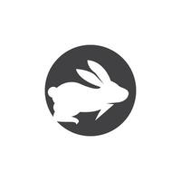 Rabbit logo vector art template illustration