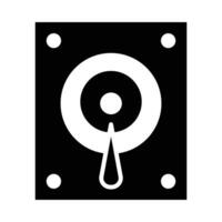 Hard Drive Vector Glyph Icon For Personal And Commercial Use.