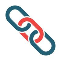 Chain Vector Glyph Two Color Icon For Personal And Commercial Use.