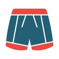 Shorts Vector Glyph Two Color Icon For Personal And Commercial Use.