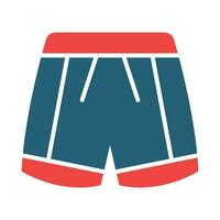 Shorts Vector Glyph Two Color Icon For Personal And Commercial Use.