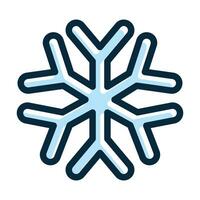 Snow Flake Vector Thick Line Filled Dark Colors Icons For Personal And Commercial Use.