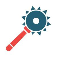 Mace Vector Glyph Two Color Icon For Personal And Commercial Use.