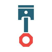 Piston Vector Glyph Two Color Icon For Personal And Commercial Use.
