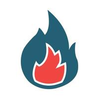 Burn Vector Glyph Two Color Icon For Personal And Commercial Use.