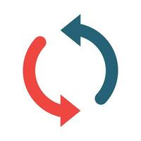 Update Vector Glyph Two Color Icon For Personal And Commercial Use.